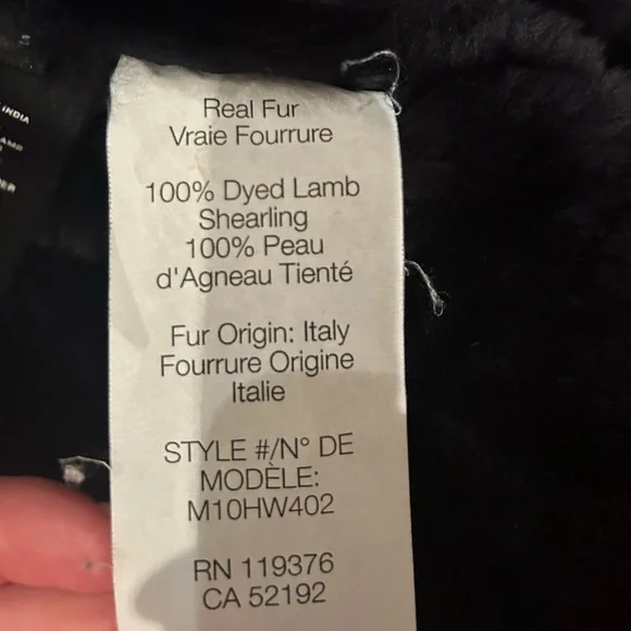 Helmut Lang Shearling Bomber Jacket. Sheep leather with fur trim - Picture 9 of 9